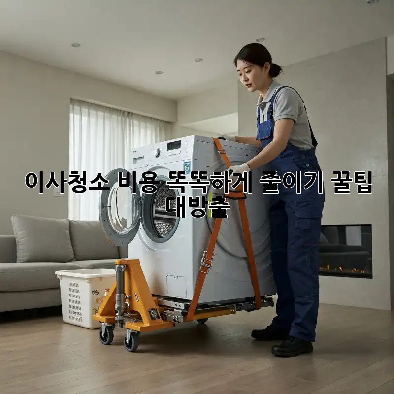 이사청소 비용 똑똑하게 줄이기! 꿀팁 대방출