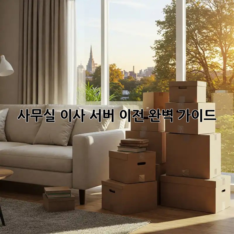 사무실 이사? 서버 이전 완벽 가이드!