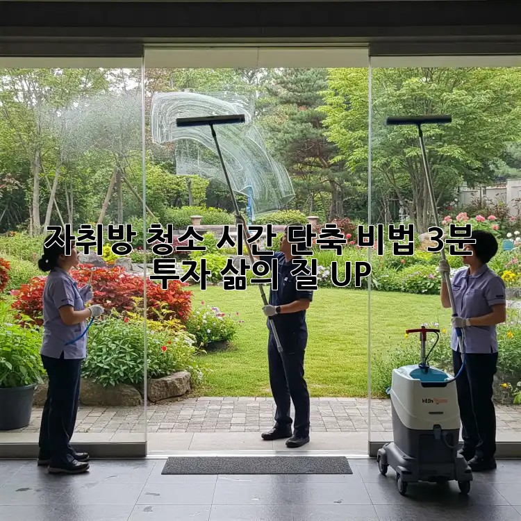 자취방 청소 시간 단축 비법: 3분 투자, 삶의 질 UP!
