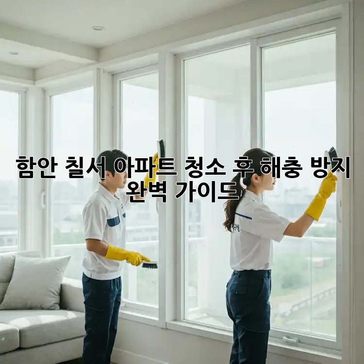 함안 칠서 아파트, 청소 후 해충 방지 완벽 가이드