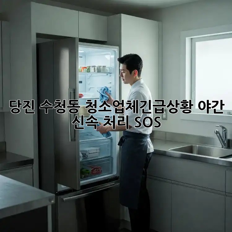 당진 수청동 청소업체🚨긴급상황?! 야간 신속 처리 SOS!