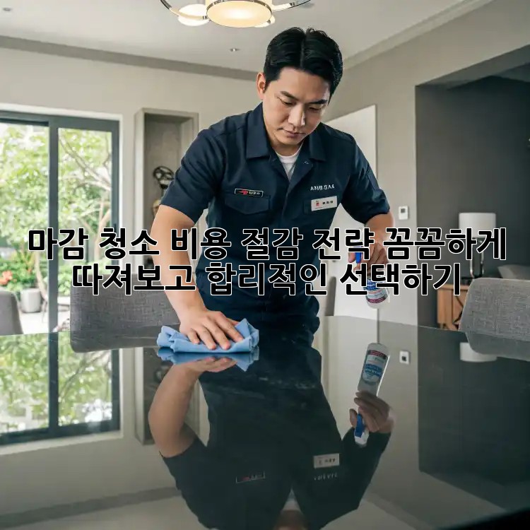 마감 청소 비용 절감 전략: 꼼꼼하게 따져보고 합리적인 선택하기 💰