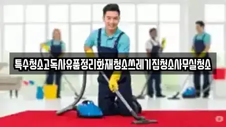 특수청소고독사유품정리화재청소쓰레기집청소사무실청소