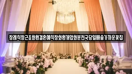 장례식장근조화환결혼예식장화환개업화분전국당일배송가까운꽃집