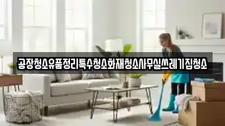 공장청소유품정리특수청소화재청소사무실쓰레기집청소