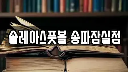 솔레아스풋볼 송파잠실점