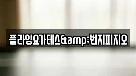 플라잉요가테스&번지피지오