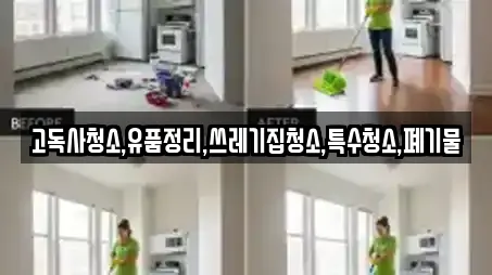 고독사청소,유품정리,쓰레기집청소,특수청소,폐기물