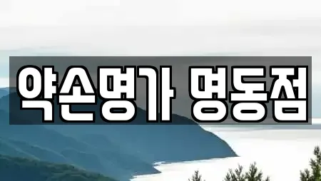 약손명가 명동점