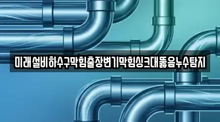 미래설비하수구막힘출장변기막힘싱크대뚫음누수탐지
