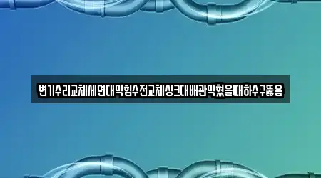 변기수리교체세면대막힘수전교체싱크대배관막혔을때하수구뚫음