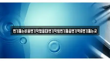 과천동 인근 변기뚫음 업체 17곳 위치