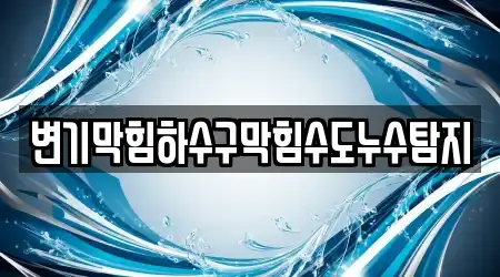 변기막힘하수구막힘수도누수탐지