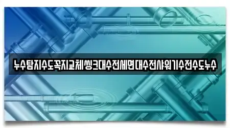 누수탐지수도꼭지교체씽크대수전세면대수전샤워기수전수도누수