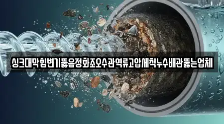 싱크대막힘변기뚫음정화조오수관역류고압세척누수배관뚫는업체