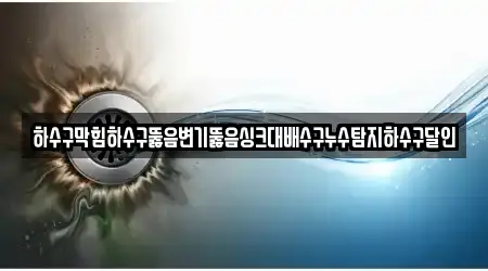하수구막힘하수구뚫음변기뚫음싱크대배수구누수탐지하수구달인