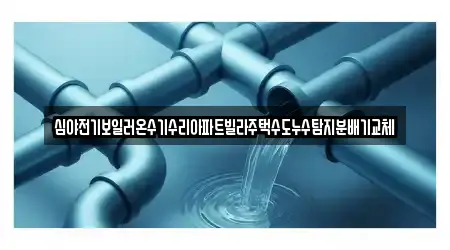 심야전기보일러온수기수리아파트빌라주택수도누수탐지분배기교체