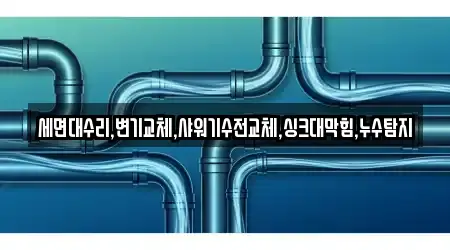 세면대수리,변기교체,샤워기수전교체,싱크대막힘,누수탐지