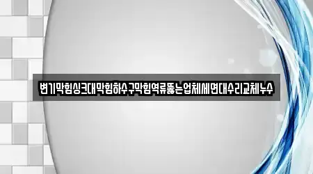 변기막힘싱크대막힘하수구막힘역류뚫는업체세면대수리교체누수