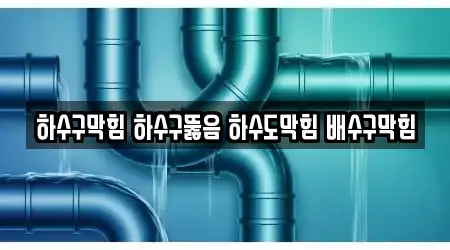 하수구막힘 하수구뚫음 하수도막힘 배수구막힘