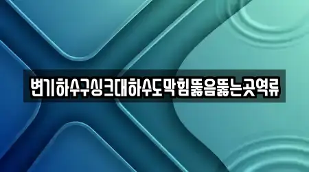 변기하수구싱크대하수도막힘뚫음뚫는곳역류