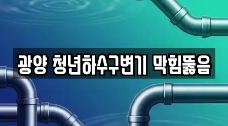 광양 청년하수구변기 막힘뚫음