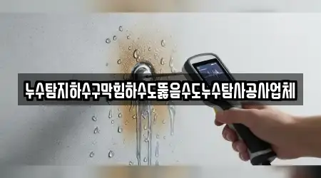 누수탐지하수구막힘하수도뚫음수도누수탐사공사업체
