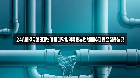 24시하수구싱크대변기배관막힘역류뚫는업체배수관뚫음잘뚫는곳