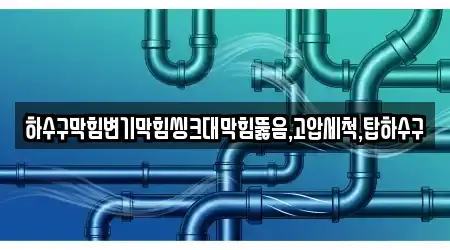 하수구막힘변기막힘씽크대막힘뚫음,고압세척,탑하수구