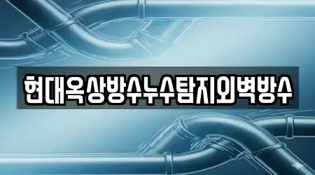 현대옥상방수누수탐지외벽방수