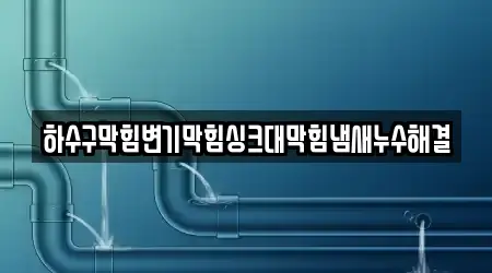 하수구막힘변기막힘싱크대막힘냄새누수해결