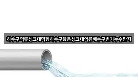 하수구역류싱크대막힘하수구뚫음싱크대역류배수구변기누수탐지