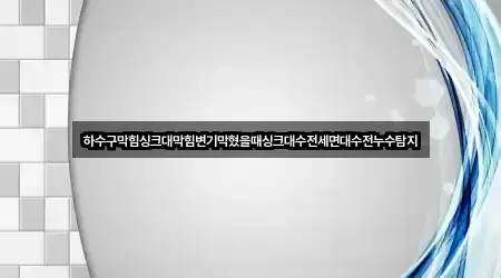 하수구막힘싱크대막힘변기막혔을때싱크대수전세면대수전누수탐지