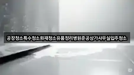 공장청소특수청소화재청소유품정리병원준공상가사무실입주청소