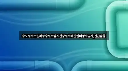 수도누수보일러누수누수탐지천장누수배관설비방수공사,긴급출동