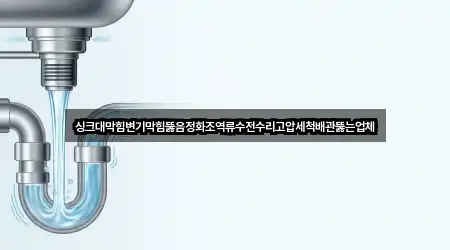 싱크대막힘변기막힘뚫음정화조역류수전수리고압세척배관뚫는업체