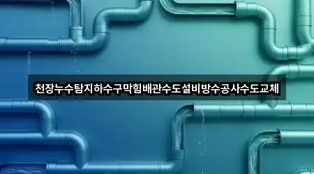 천장누수탐지하수구막힘배관수도설비방수공사수도교체
