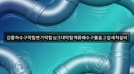 강릉하수구막힘변기막힘싱크대막힘역류배수구뚫음고압세척설비