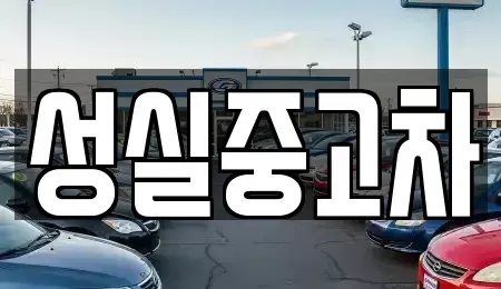 강원 강릉시 입암동 중고차 전문 성실중고차