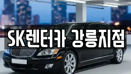 강원특별자치도 강릉시 사천면 장기렌트카 전문 SK렌터카 강릉지점