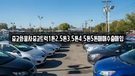 강원특별자치도 고성군 중고차 전문 중고화물차중고트럭1톤2.5톤3.5톤4.5톤5톤매매수출매입