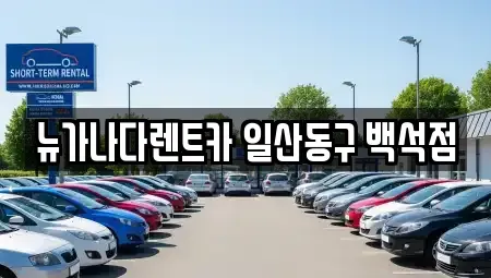 경기 고양시 일산동구 마두동 단기렌트카 전문 뉴가나다렌트카 일산동구 백석점