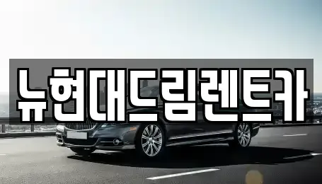 경기 군포시 도마교동 렌트카 전문 뉴현대드림렌트카