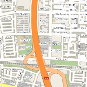 경기 부천시 원미구 상동 중고차매매 나무모터스 위치