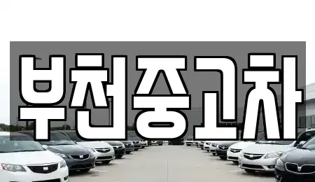 경기 부천시 원미구 상동 중고차매매 전문 부천중고차