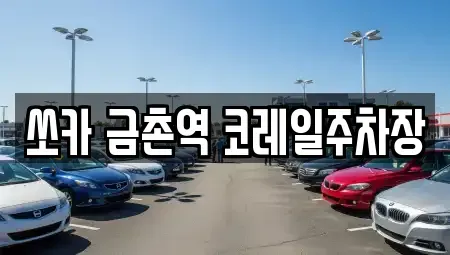 경기 파주시 금촌동 렌트카 전문 쏘카 금촌역 코레일주차장