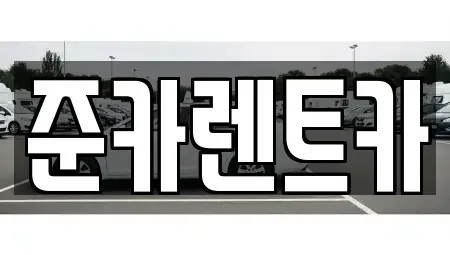 경기 파주시 금촌동 렌트카 전문 준카렌트카