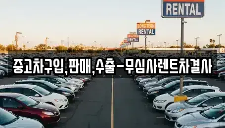 경기 파주시 금촌동 중고차매매 전문 중고차구입,판매,수출-무심사렌트차결사