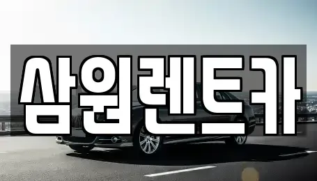 경기 하남시 하사창동 렌트카 전문 삼원렌트카