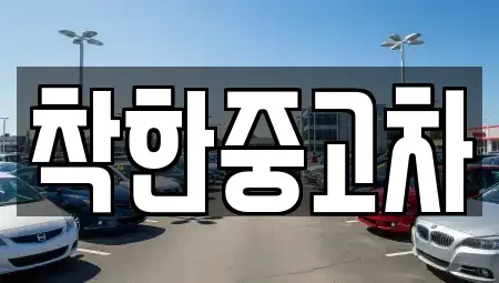 경기도 고양시 일산서구 법곳동 중고차매매 전문 착한중고차